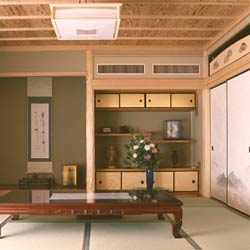 真壁工法による和室