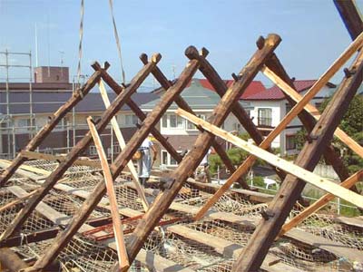 建て方工事（小屋組み）