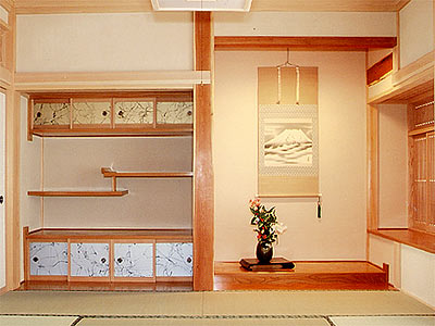 梁や柱を見せる